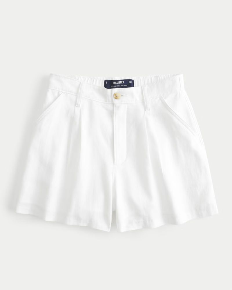 Hollister Livvy Ultra High-Rise Linen Blend Shorts | Hollister (US)
