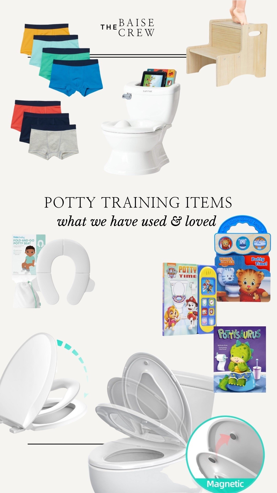 Tried and true potty training items!