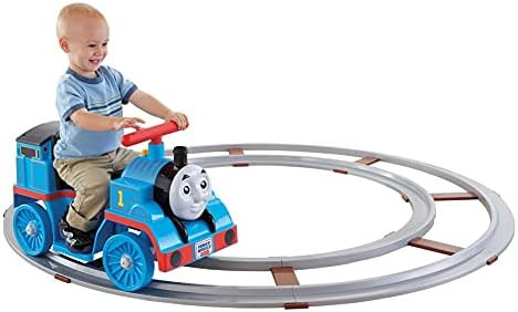 Fisher-Price Power Wheels Thomas and Friends Thomas vehicle with track, 6V battery-powered ride-on t | Amazon (US)