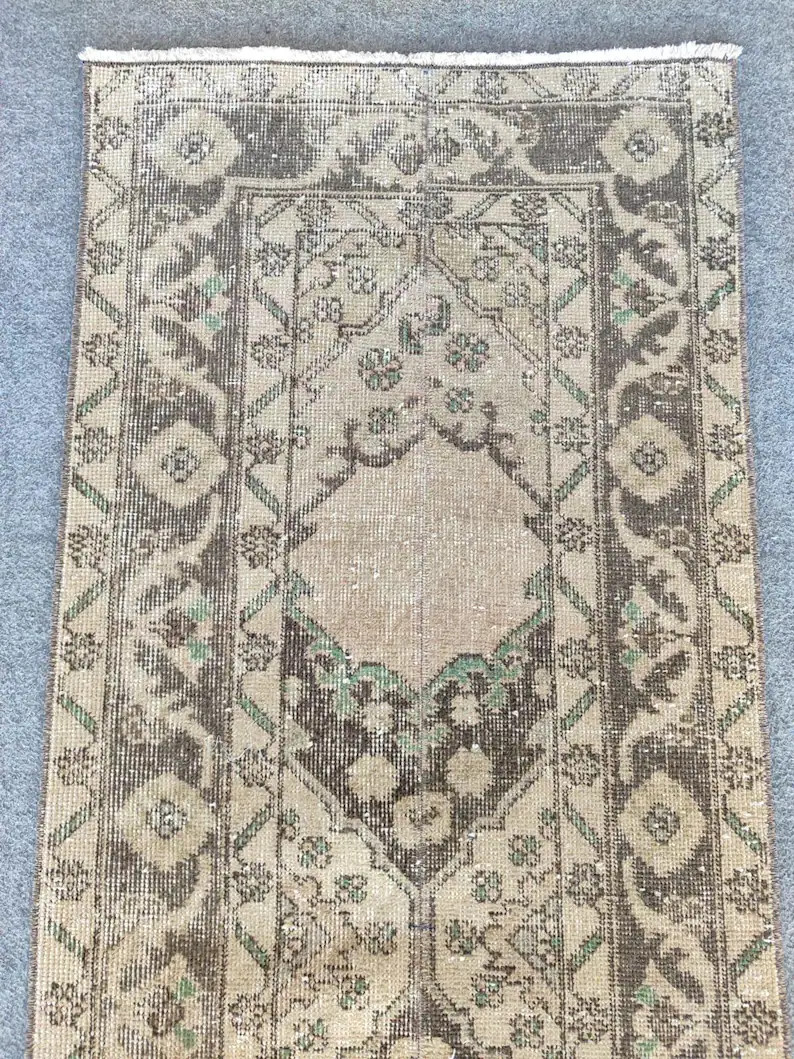 Runner 2x12, Turkish Rug Runner 12 ft, Neutral Stair Hallway Rug, Narrow Long Vintage Runner 11' ... | Etsy (US)