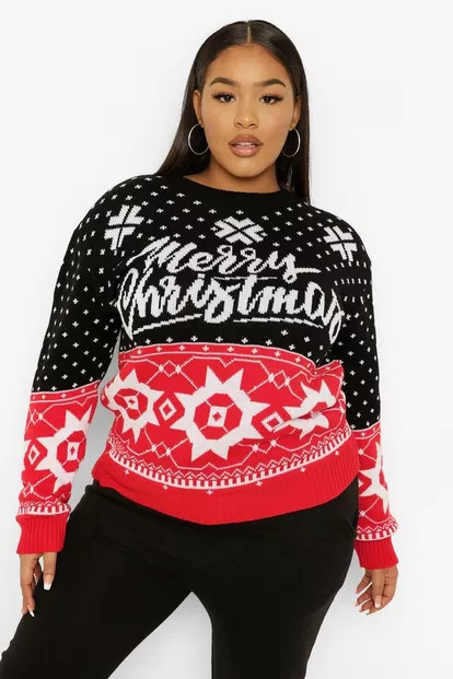 Plus Christmas Fairisle Sweater | Boohoo.com (US & CA)