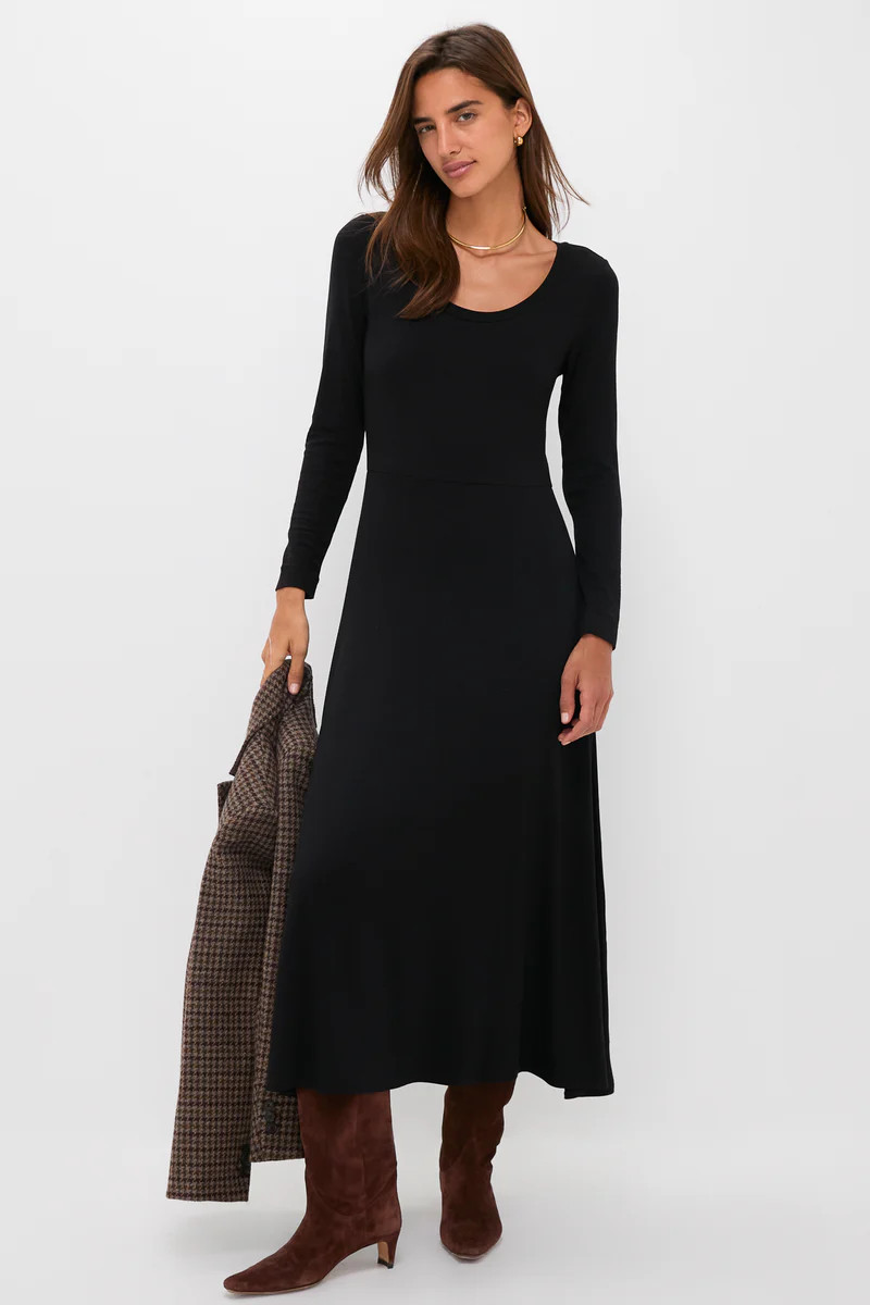 Black Long Sleeve Sara Maxi Dress | Tuckernuck (US)