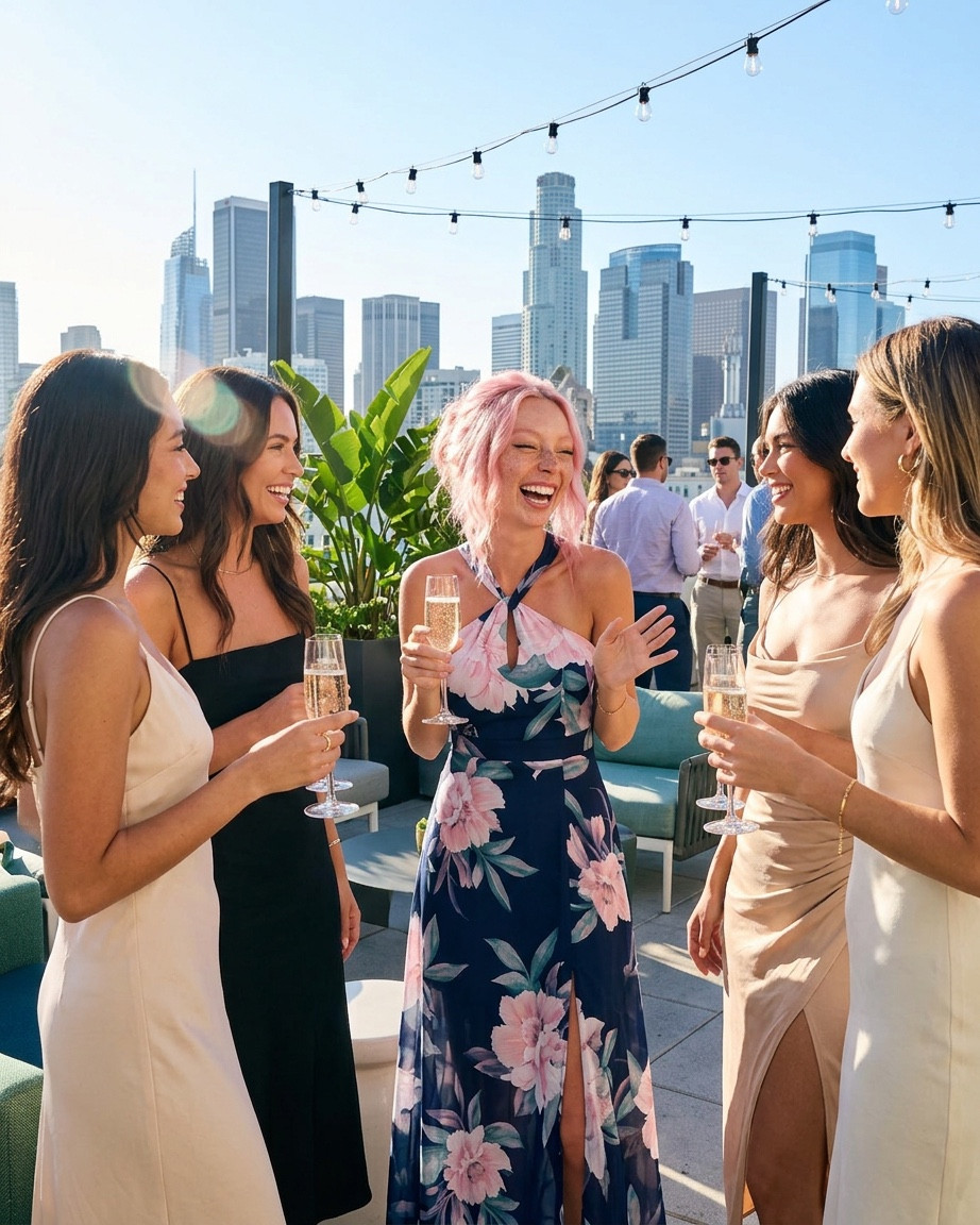 Rooftop season is officially open. 🥂 Catching the golden hour glow with my favorites. If you’ve been looking for the ultimate cocktail dress that photographs this well, I’ve got you covered. Linked the full look for you all!: #rooftopseason #goldenhour #datenightoutfit #LTKeurope #GlossBureau

#LTKootd #LTKgrwm #LTKSaleAlert