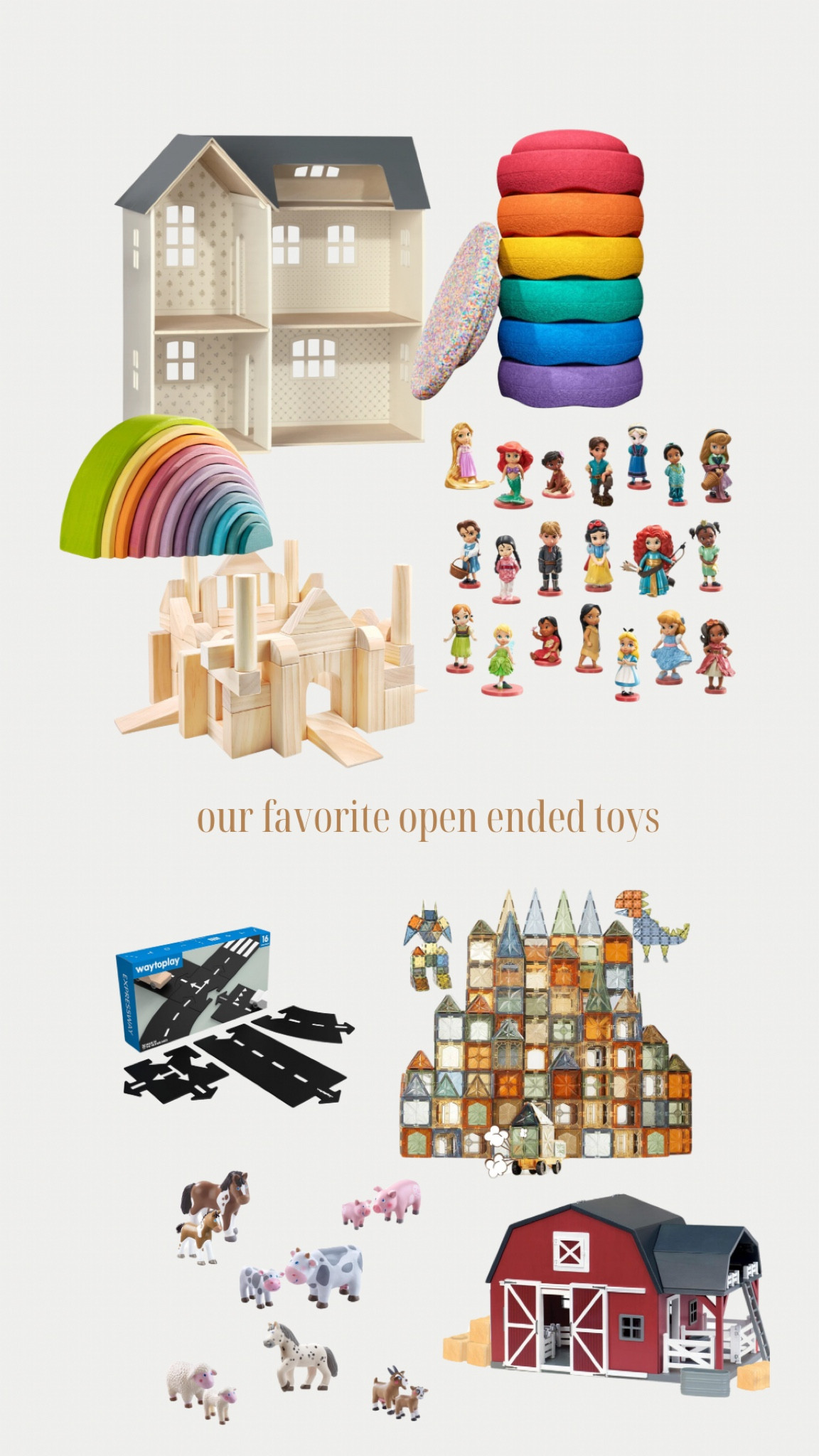 Shop our playroom!! I own all of these toys/products and highly recommend. These are all toys that my kids absolutely love and play with constantly. They are all amazing quality and will last forever! 