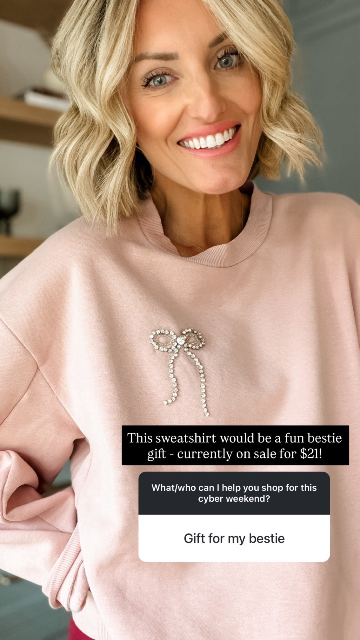 I wear size large in this bow sweater from target - on sals!! 