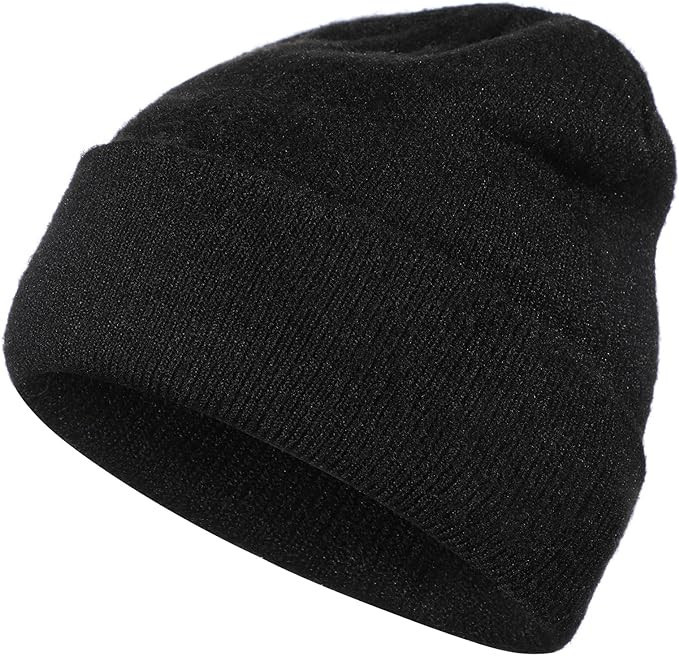 Achiou Knit Womens Beanie Hat, Men Winter Ski Hat, Warm Cuffed Beanies, Soft Slouchy Plain Knitte... | Amazon (US)