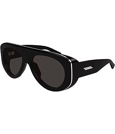Bottega Veneta Women's Apres Ski 58mm Shield Statement Sunglasses - Shiny Black | Dillard's