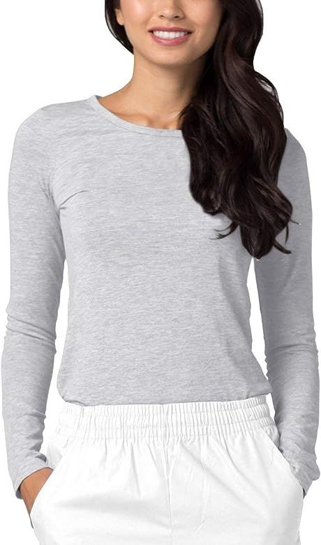 Adar Underscrubs for Women - Long Sleeve Underscrub Comfort Tee | Amazon (US)