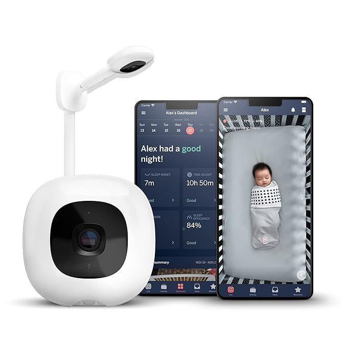Nanit Pro Smart Baby Monitor & Wall Mount – Wi-Fi HD Video Camera, Sleep Coach and Breathing Mo... | Amazon (US)