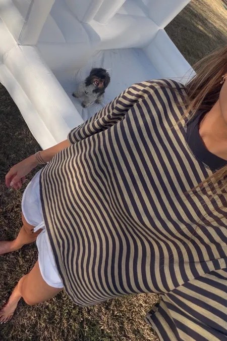 these abercrombie shorts are on sale! wearing a small in this amazon tee & a small in my athletic short 

amazon, casual outfit, mom outfit, amazon fashion, summer outfits, michele jaliene  

 #LTKootd #LTKPetite

#LTKootd #LTKSaleAlert