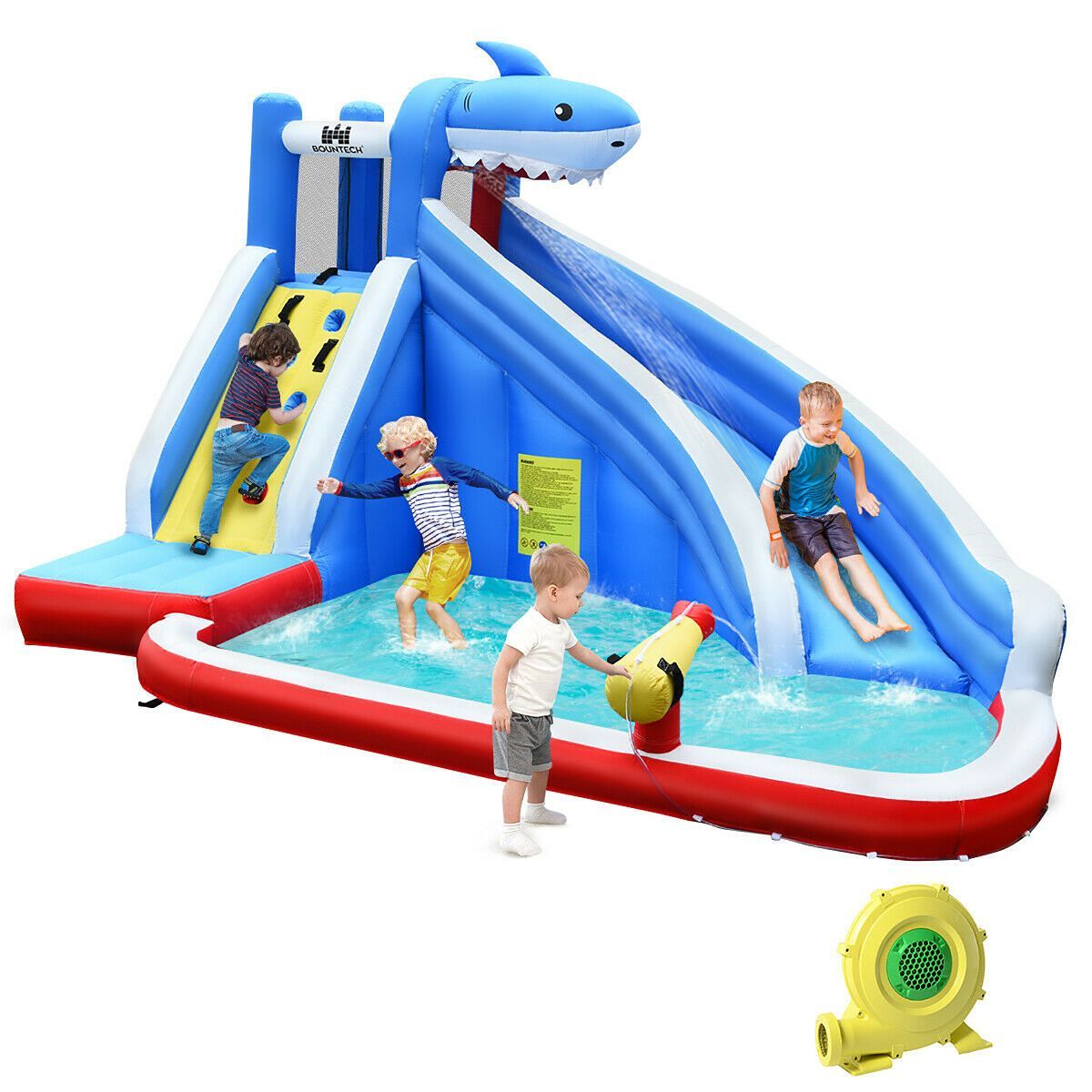 Costway Inflatable Water Slide Animal Shaped Bounce House Castle Splash Water Pool W/750W Blower | Target