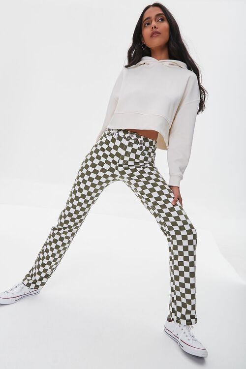 Checkered Print Jeans | Forever 21 (US)