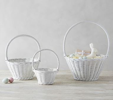 White Sabrina Easter Baskets | Pottery Barn Kids