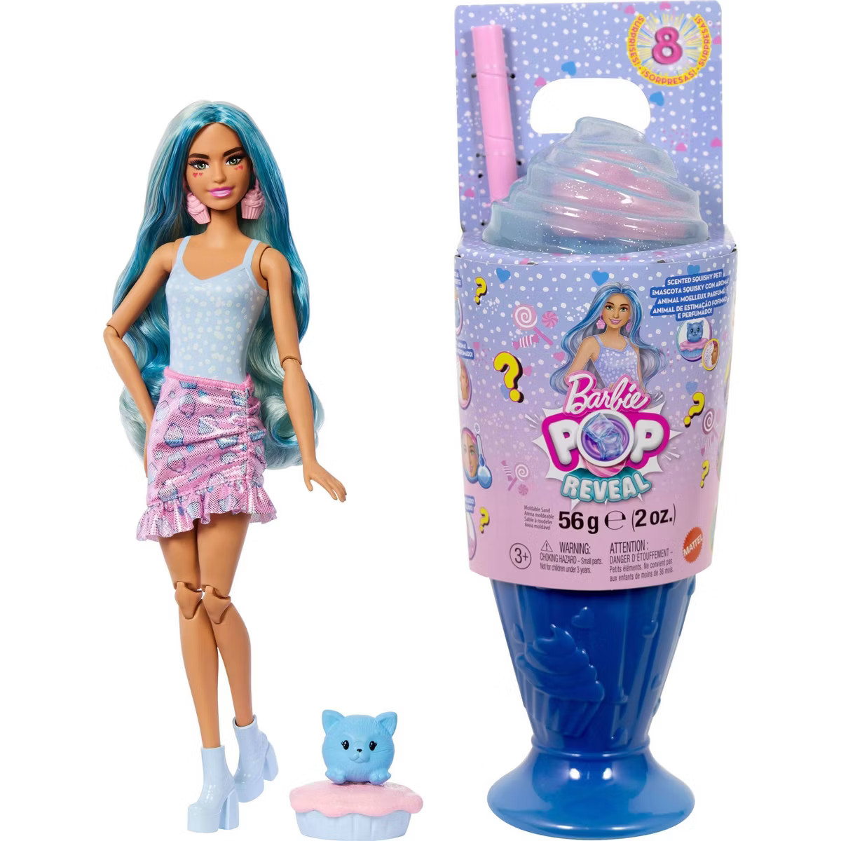 Barbie Pop Reveal Sweet Treat Series Doll & Accessories Set, Cool Cupcake Fashion Doll & Pet | Target