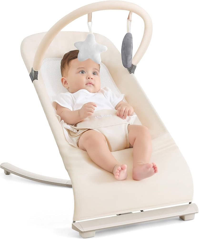 3-in-1 Portable Baby Bouncer & Rocker Chair for Newborn to Toddler - 4 Adjustable Recline Positio... | Amazon (US)
