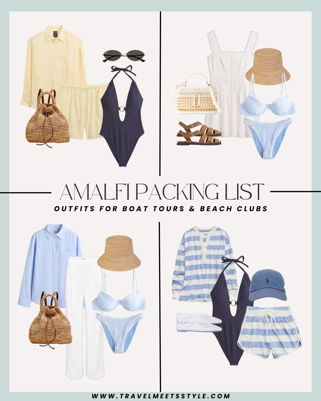 Headed to the Amalfi Coast and need some help packing? This is your destination for the ultimate Amalfi Coast packing list 🌊 Explore here for Italy outfit ideas for beach clubs & boat tours and visit travelmeetsstyle.com to read the full post ☀️

#LTKTravel
