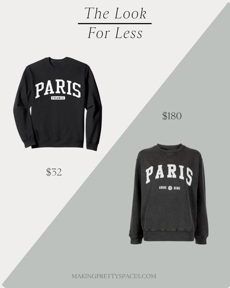 Graphic sweatshirt, crewneck, designer, amazon, look for less, splurge vs save, Paris, chic, fall fashion, fall style, cozy, comfy 

#LTKfindsunder100 #LTKstyletip #LTKSeasonal