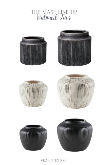 Favorite Walmart Vases | MY Texas House added a few vases to the collection! Can’t wait for them to arrive 🩶

Walmart finds
My Texas House
Black vase
Viral vase

#LTKhome