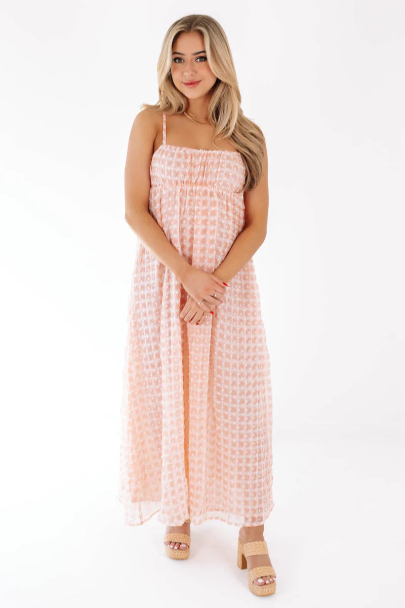 Time Of My Life Maxi Dress - Peach | The Impeccable Pig