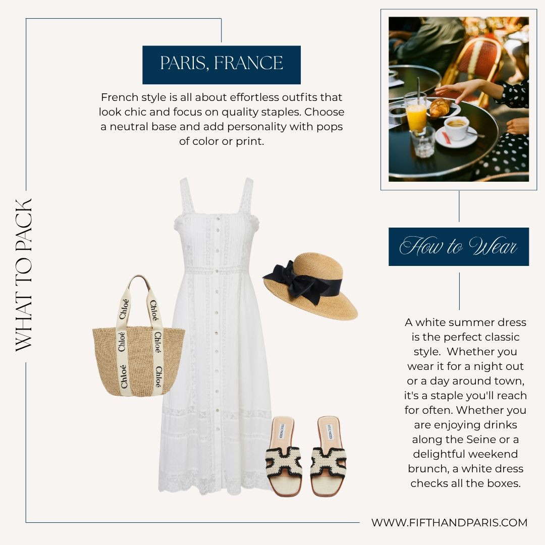 The quintessential white dress is not only French girl chic but it’s also a classic style that you will wear for years to come.  Style casually for a day around town, shopping or sightseeing. 

Add a strappy gold sandal and a lady cardigan for evening.  

#LTKStyleTip #LTKSummerEdit #LTKSeasonal