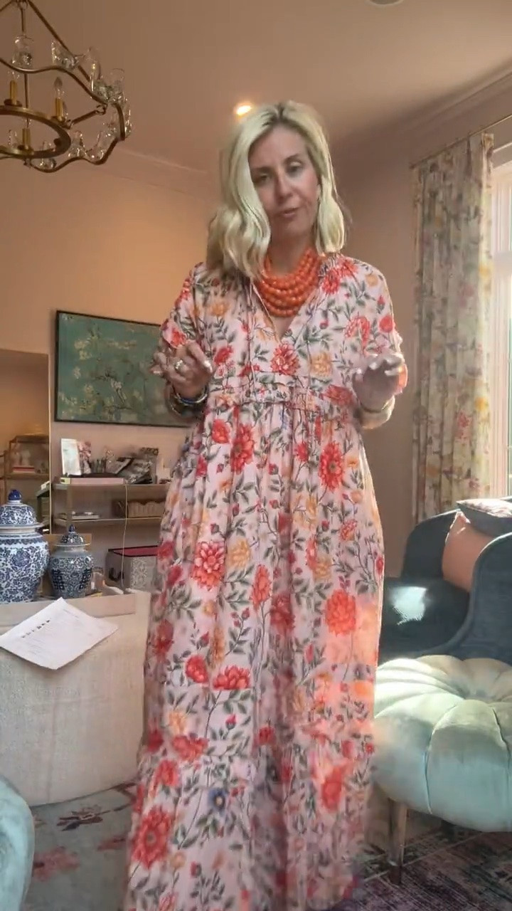 I’ve had this dress in another print and it’s such a yes!! I’m in xs dress & 8 sneaker tts. 

CODES:
Sunshine Tienda - mixandmatch 
Allie + Bess - Catherine20
