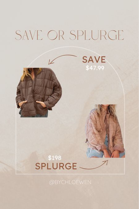 Save OR Splurge: Free People Dolman Quilted Knit Jacket!

#winter
#winterfashion
#winterstyle
#winteroutfits
#freepeople
#freepeoplejacket
#fpjacket
#freepeoplequiltedjacket
#fpquiltedjacket
#quiltedjacket
#loungewear

#LTKSeasonal #LTKFind #LTKsalealert