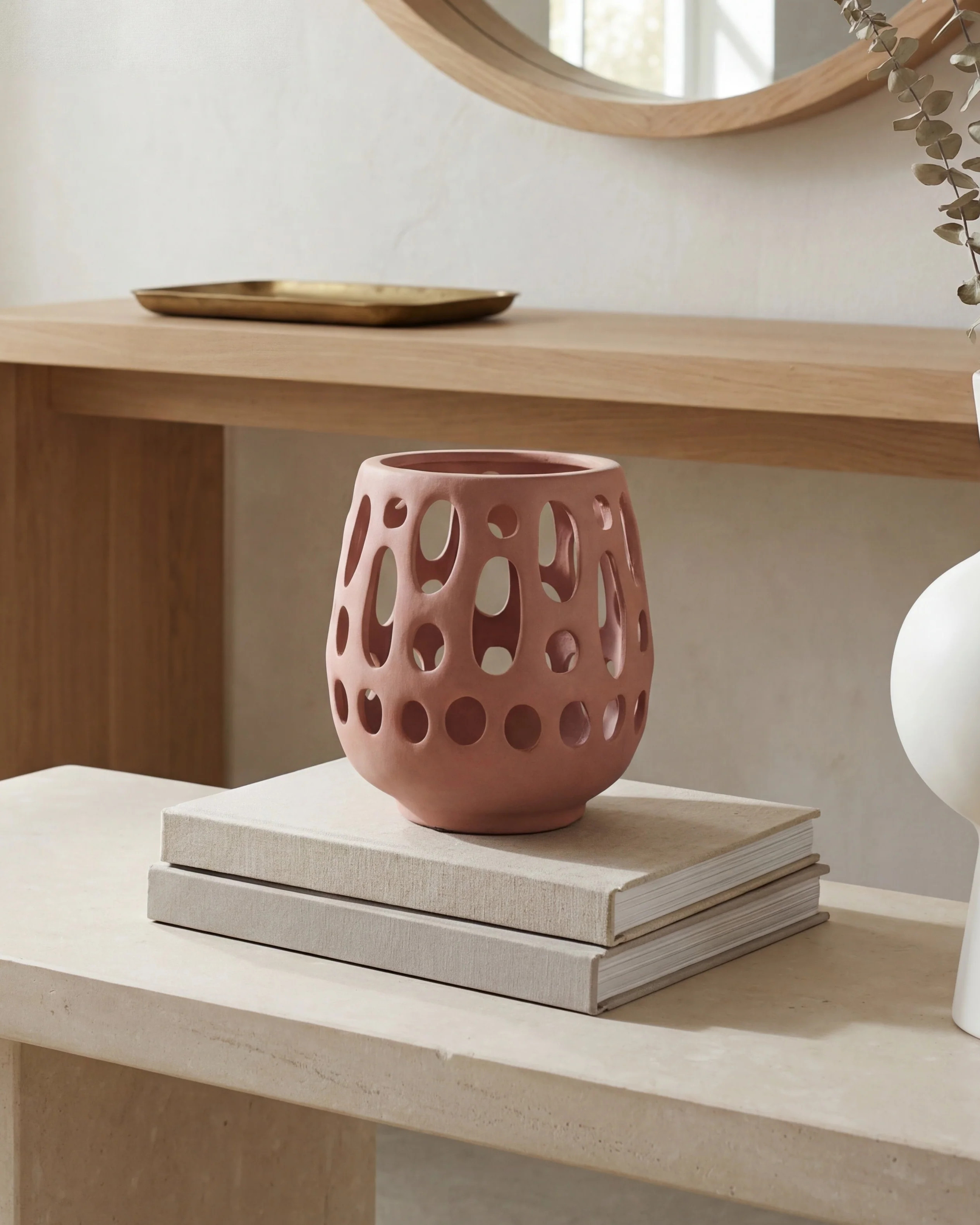 Freya Ceramic Lantern | Short | MJHome