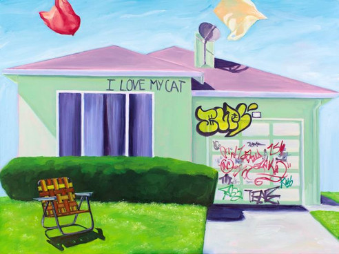 House no.7 Painting by Valerie Lariviere | Saatchi Art Canada