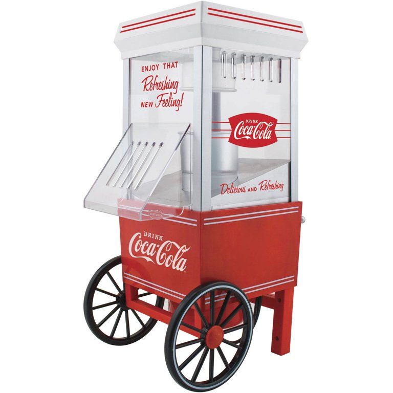 Nostalgia OFP501COKE Coca-Cola 12-Cup Hot Air Popcorn Maker | Walmart (US)