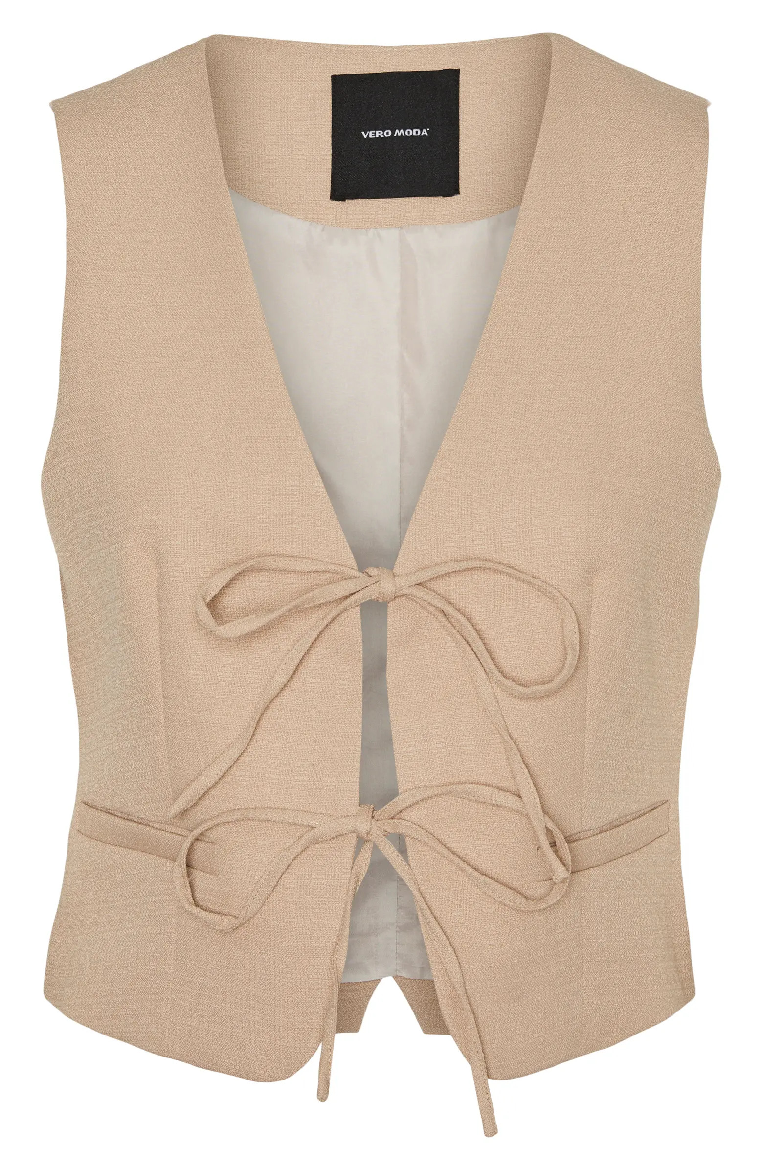 Rose Tie Front Vest | Nordstrom