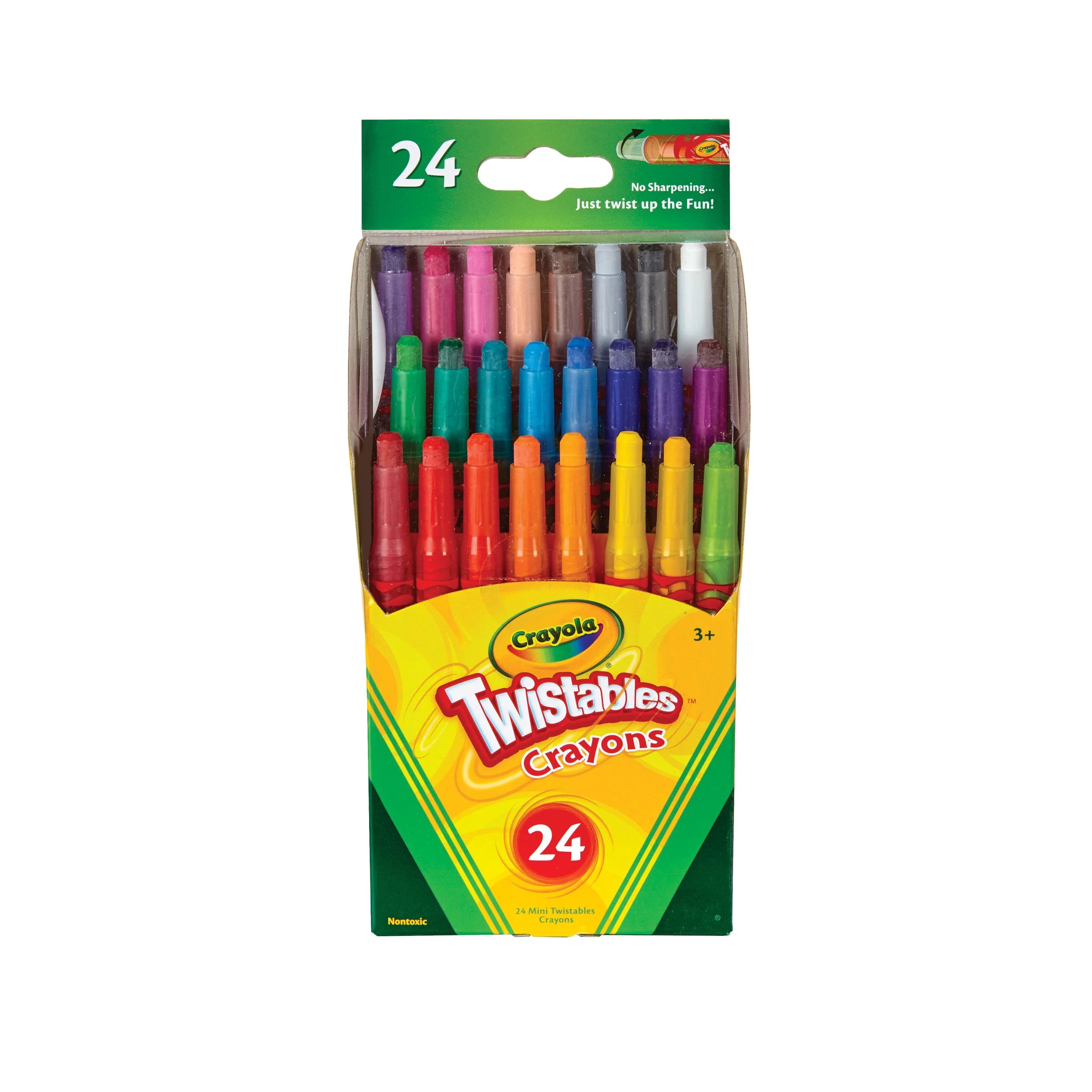 Crayola Twistables Mini Crayon Set, Back to School Supplies, 24 Count | Walmart (US)