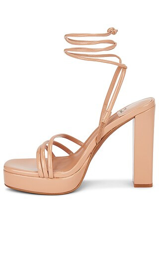 Presecco Sandal in Nude Crinkle Patent | Revolve Clothing (Global)