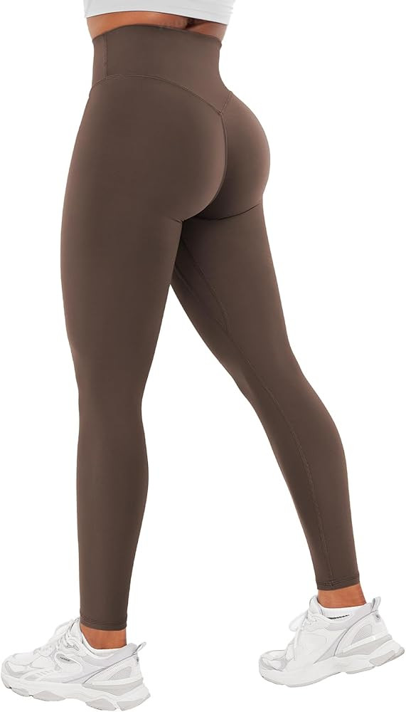 YEOREO Workout Leggings for Women Hidden Scrunch Tummy Control Leggings Agathia High Waisted Gym ... | Amazon (US)