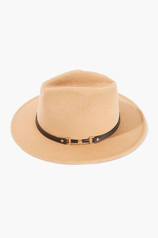 Faux Leather Trim Fedora | Forever 21 (US)