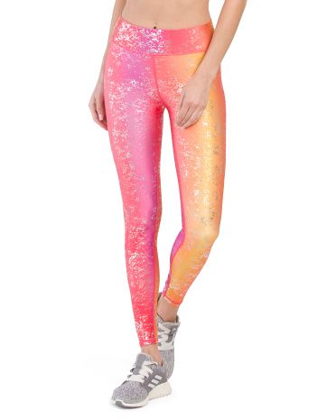 Sunrise Haze Balayage Foil Leggings | TJ Maxx