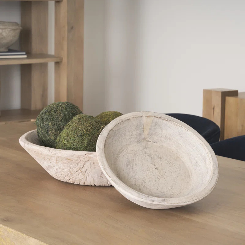 Loon Peak® Kamontae Wood Decorative Bowl - Set of 2 | Wayfair | Wayfair North America