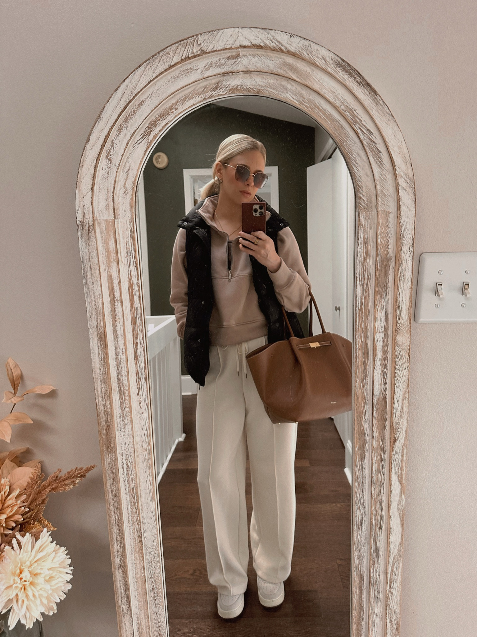 Warm & cozy layers for some errands on this COLD day…this Athleta vest is so warm and flattering, and it’s on sale! So are these scuba wide leg pants. Obsessed. 

#LTKItBag #LTKSaleAlert #LTKStyleTip