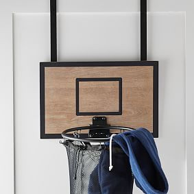 Basketball Hoop Over The Door Hamper | Pottery Barn Teen