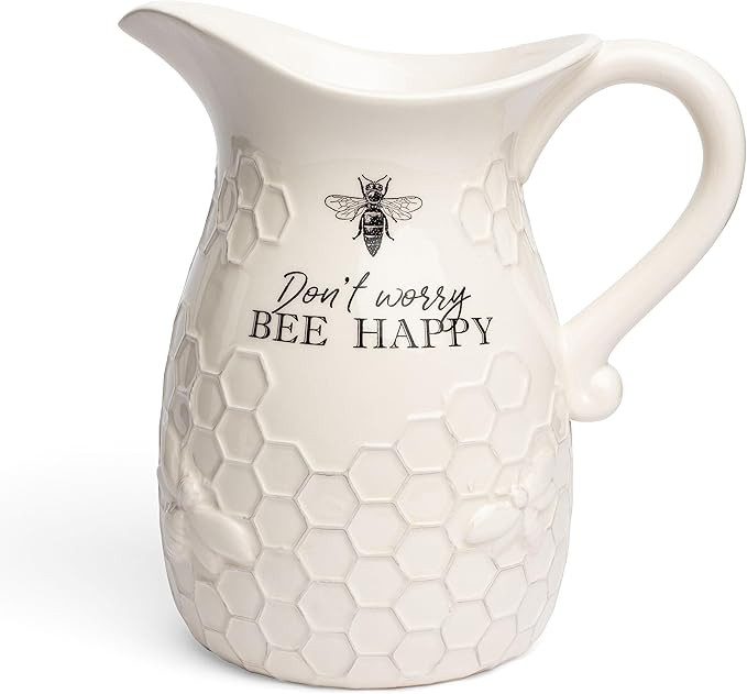 Young's Inc. Ceramic Water Pitcher - Large Serving Pitcher for Iced Tea, Coffee, and Cold Drinks ... | Amazon (US)