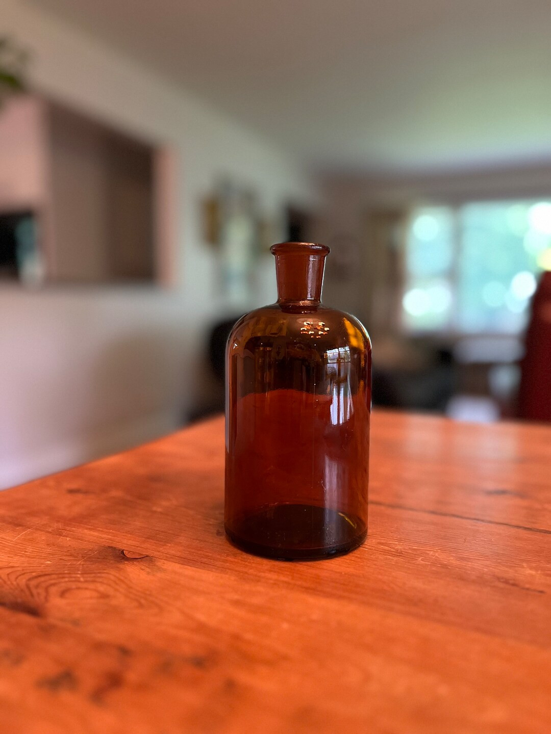 Antique TCW Co 4 Amber Brown Glass Apothecary Bottle - Etsy | Etsy (US)