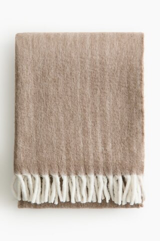 H & M - Fringed Throw - Beige | H&M (US + CA)