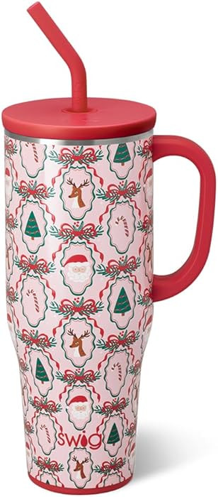 Swig Life 40oz Mega Mug, 40oz Tumbler with Handle and Straw, Extra Large Insulated Tumblers, Cup ... | Amazon (US)