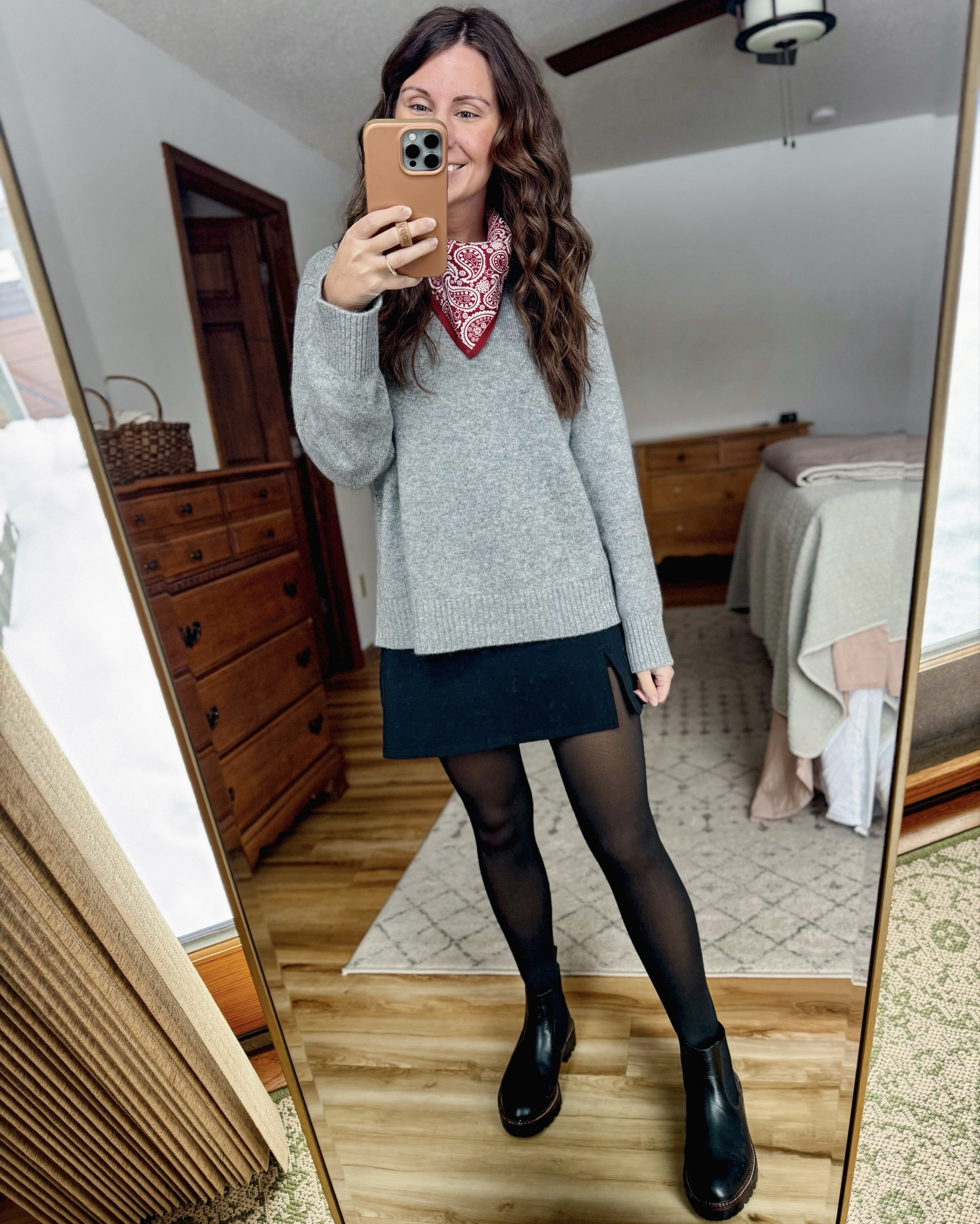 Wearing xs in my cashmere sweater (I also own in brown. I also linked some similar more affordable sweaters). My skort is older so I linked similar and my tights are fleece lined and size small/medium. My black leather Chelsea boots are 6.5



#LTKPetite #LTKHoliday #LTKSeasonal