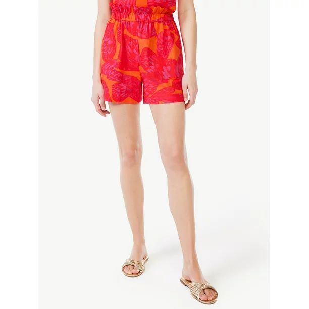 Scoop Women's Paperbag Shorts - Walmart.com | Walmart (US)