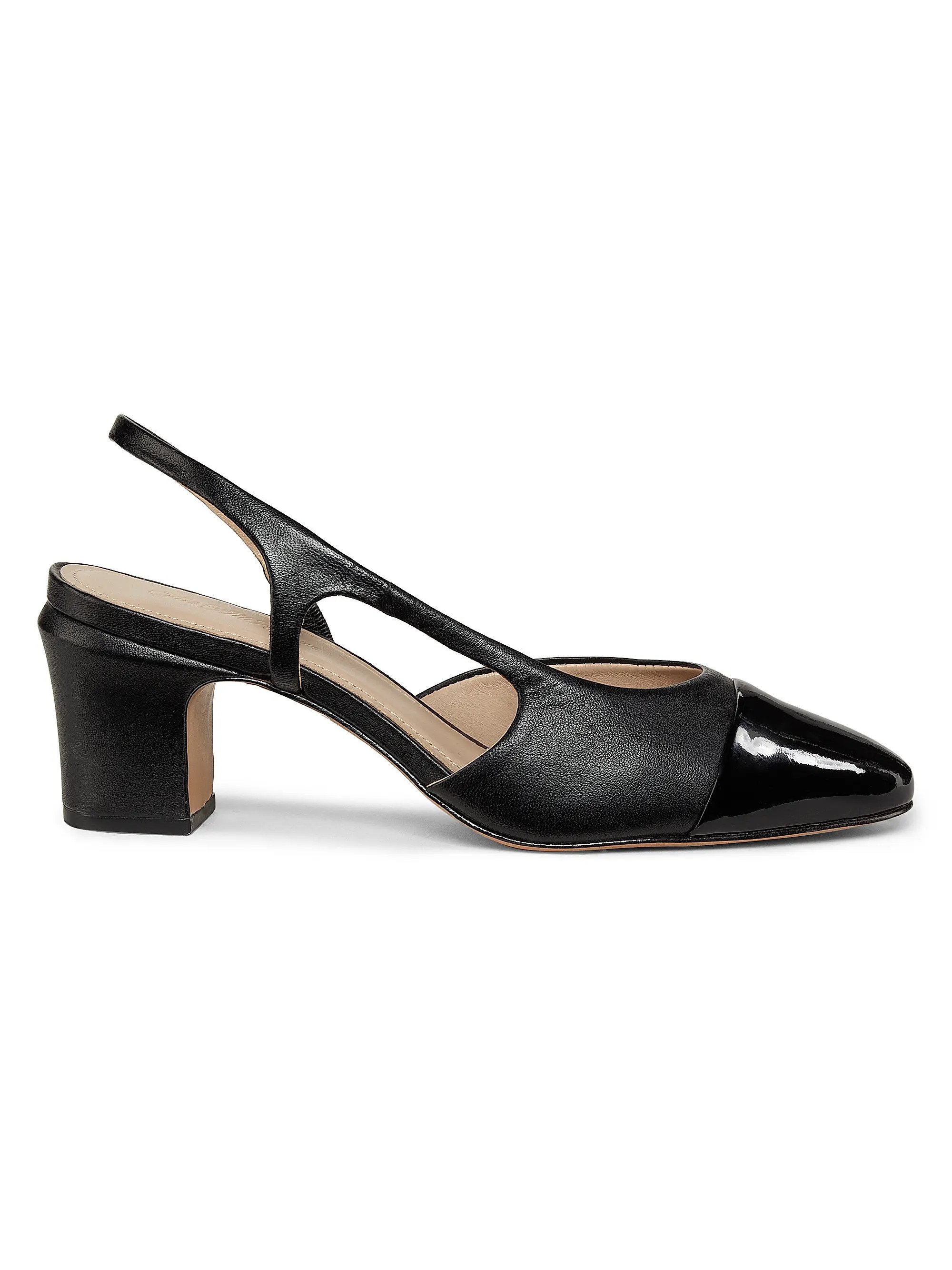 Saks Fifth Avenue 65MM Metallic Cap-Toe Slingback Pumps | Saks Fifth Avenue | Saks Fifth Avenue