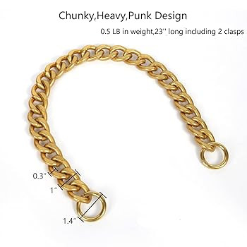 DIY Heavy Chunky Aluminum Metal Purse Handle Bag Chain Charms Strap Replacement Handbag Accessori... | Amazon (US)