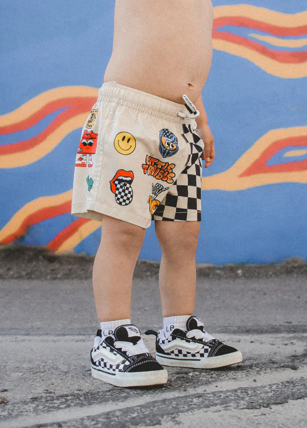 Sticker Slap Boardies | Little Trouble