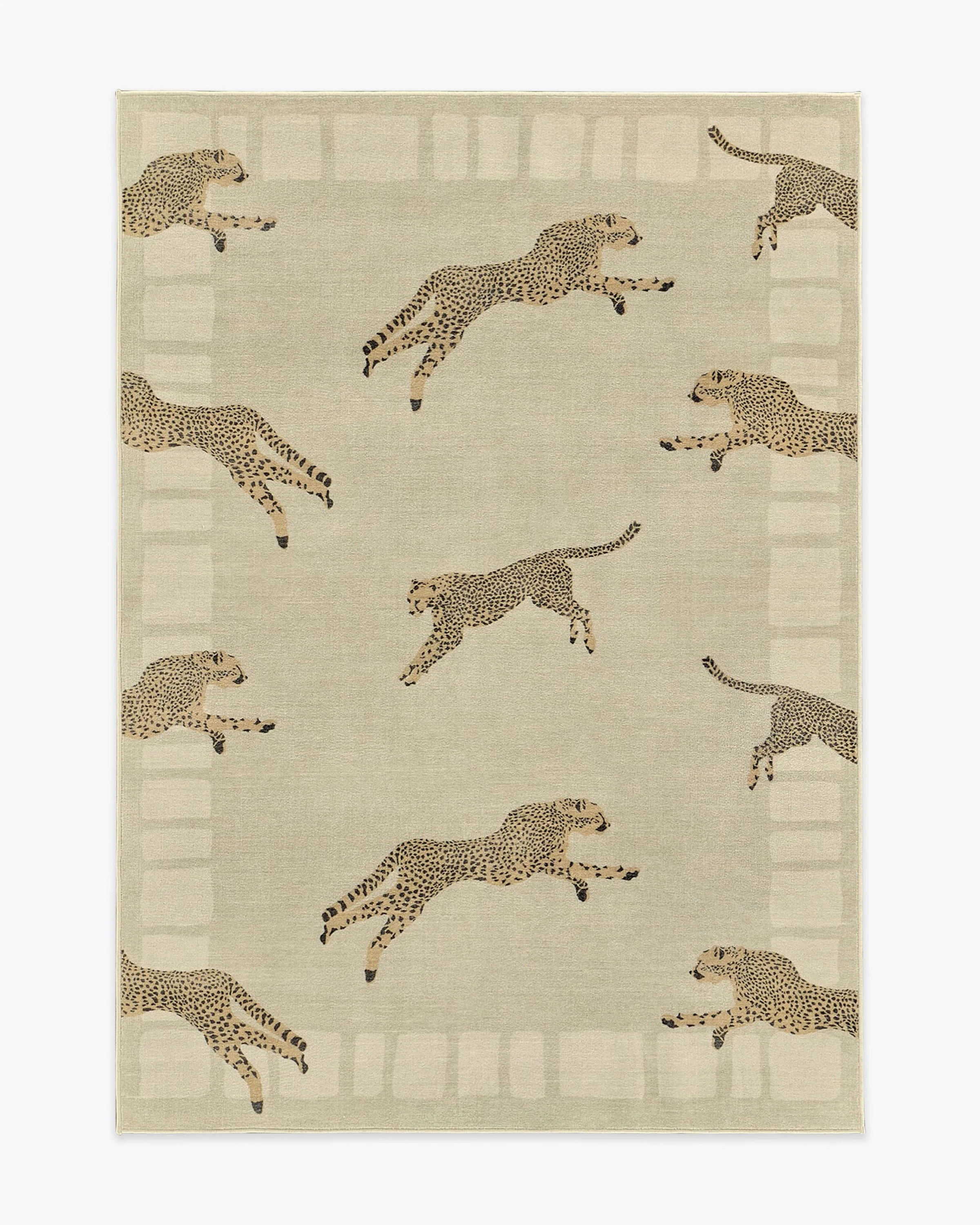 Leaping Cheetah Sand Rug | Ruggable