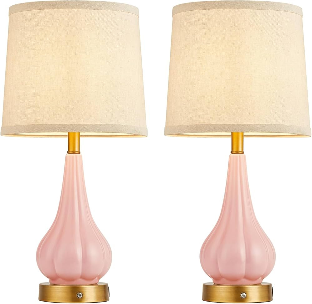 RORIANO 2 Pack Cordless Portable Table Lamp, 5000mAh Rechargeable Battery Operated Lamps, Touch C... | Amazon (US)