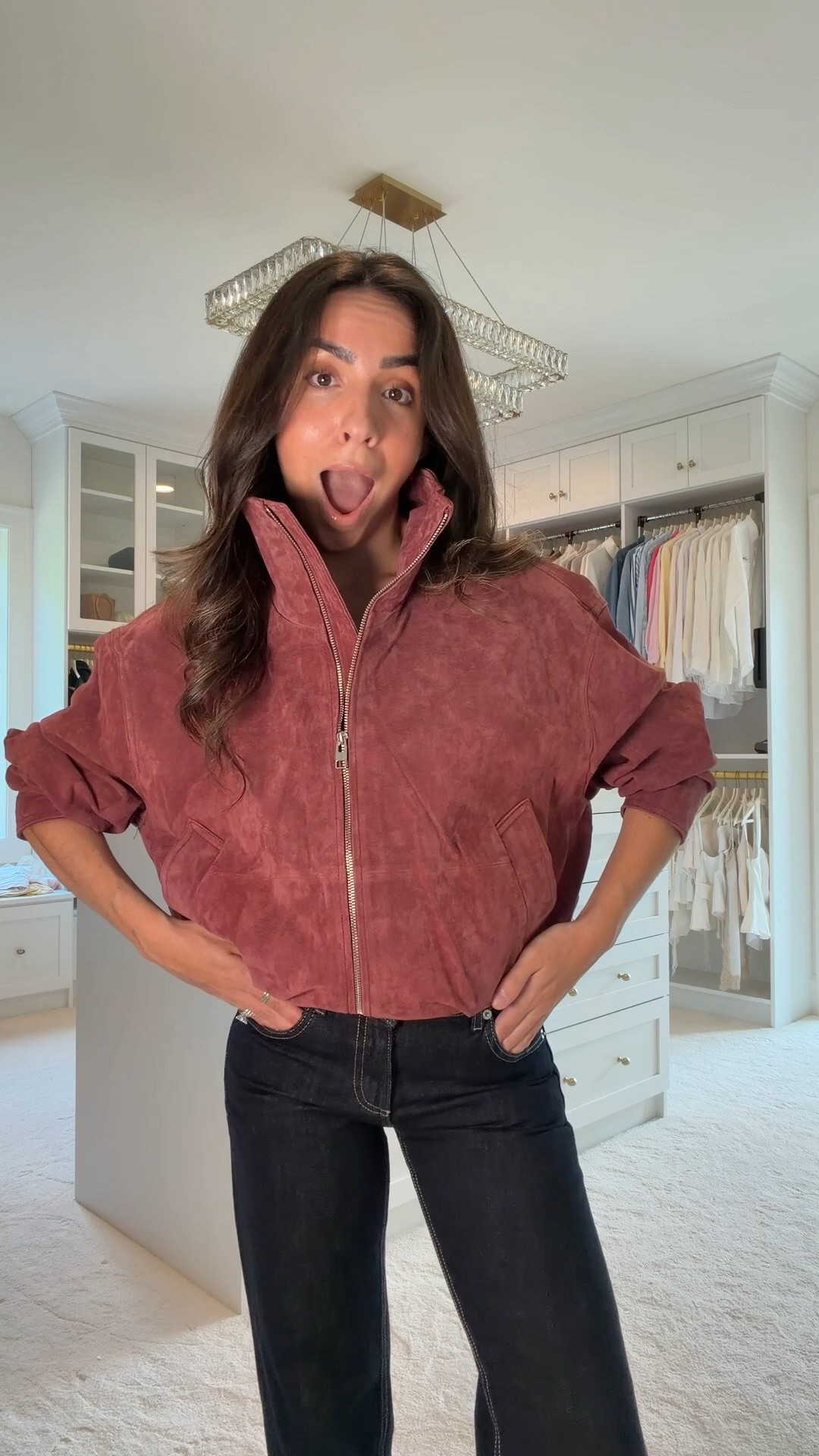 This 100% leather jacket is stunning!! I have size XS.

#LTKstorytime #LTKPetite #LTKootd